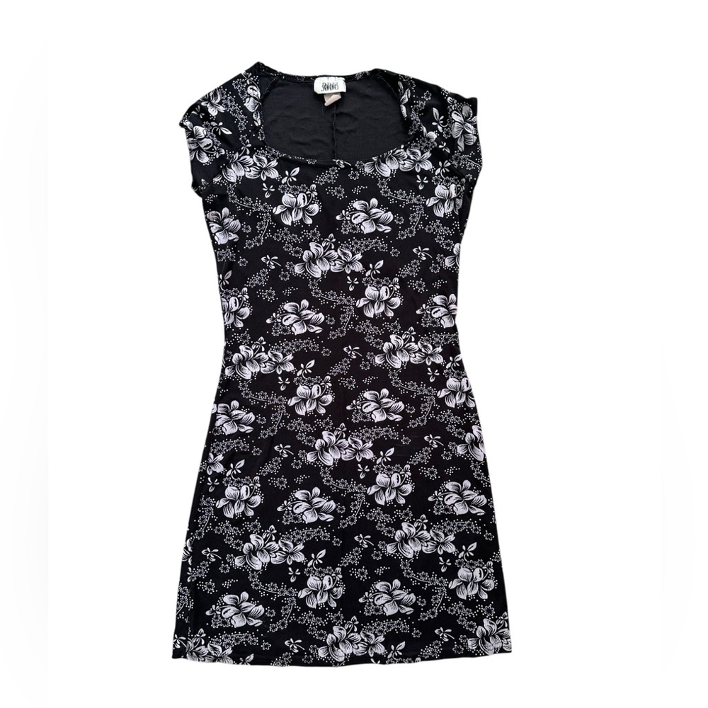 Vintage 90s Janana’s Slinky Floral Mini Dress